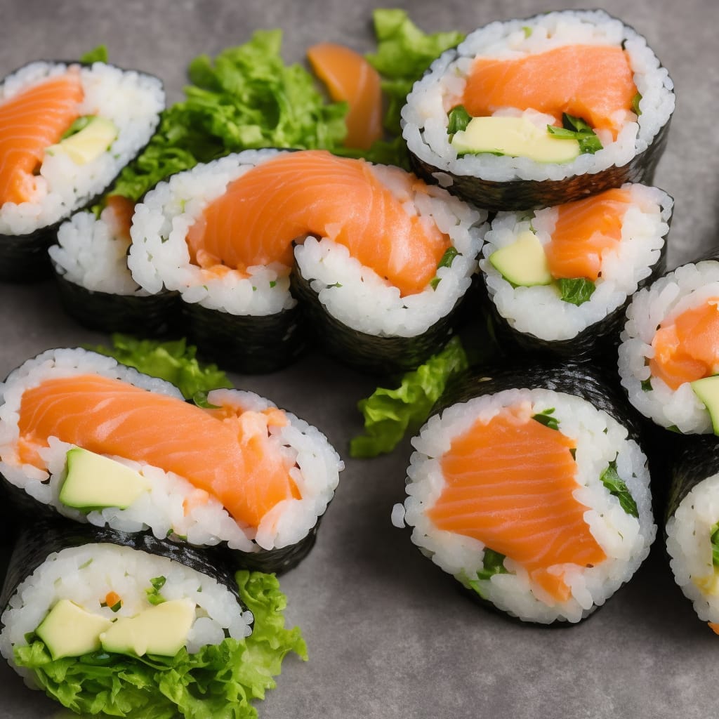 Canned Salmon Sushi Rolls