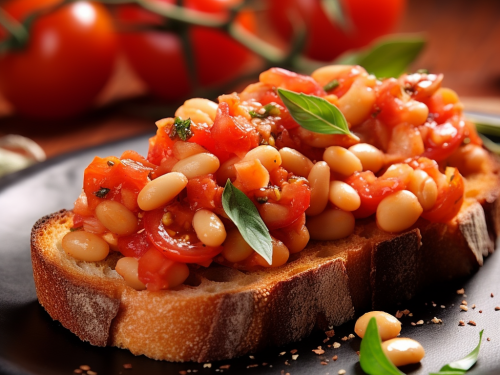 Cannellini Bean and Tomato Bruschetta Recipe