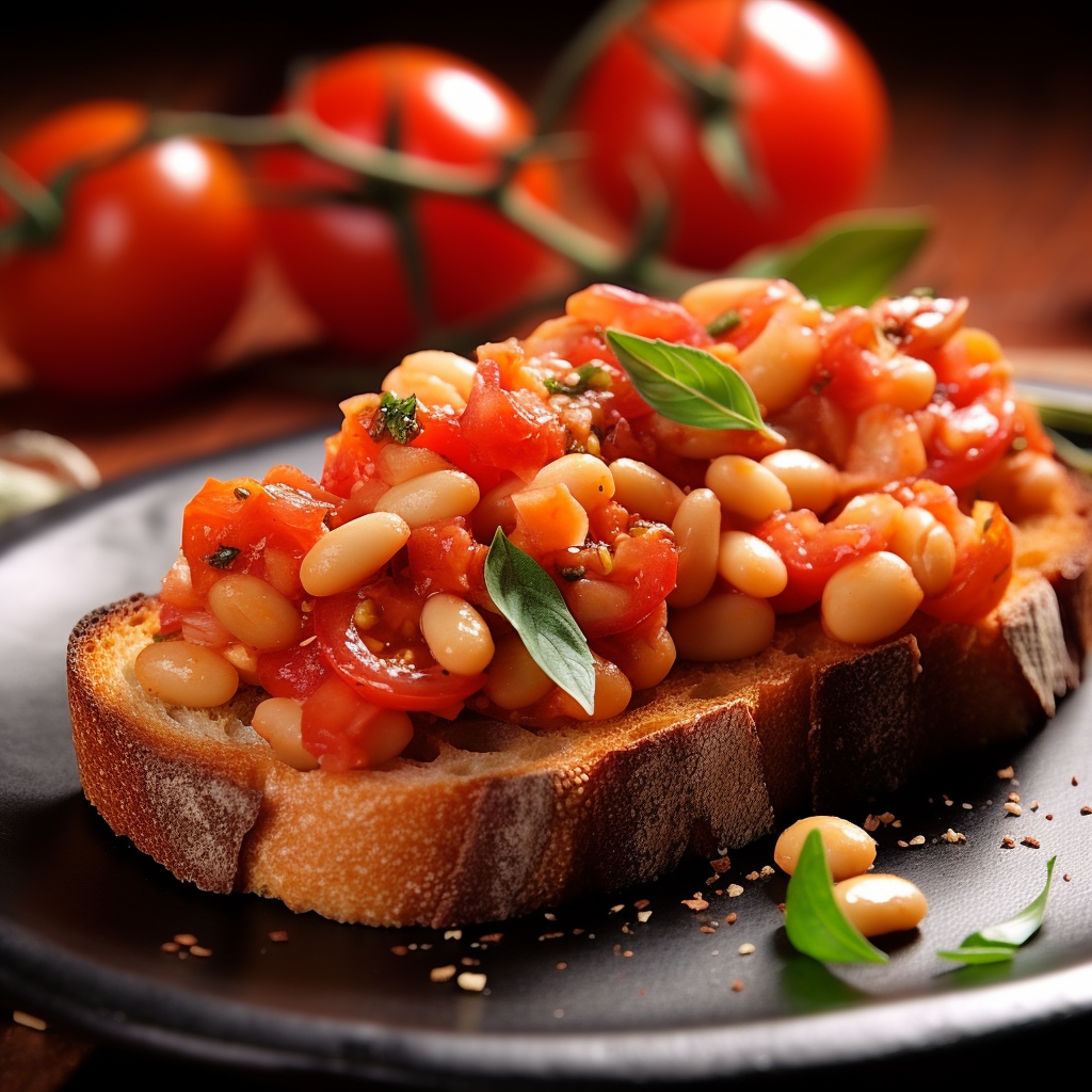 Cannellini Bean and Tomato Bruschetta Recipe