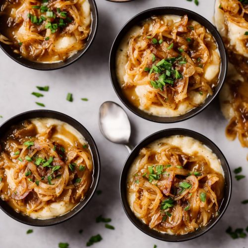 Homemade onion soup mix with caramelized onions