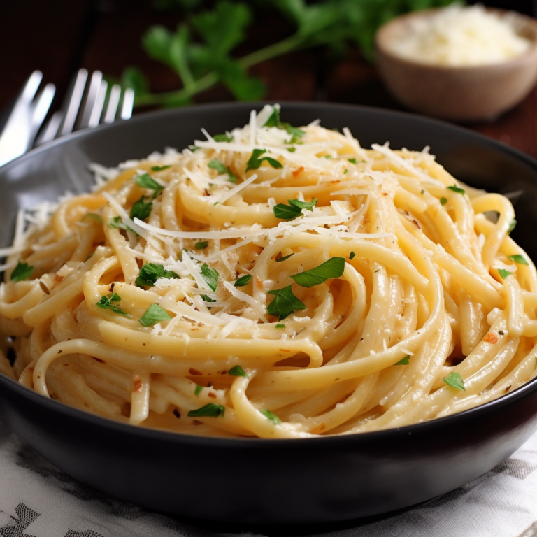 Cheesy Garlic Parmesan Pasta Recipe Recipe | Recipes.net