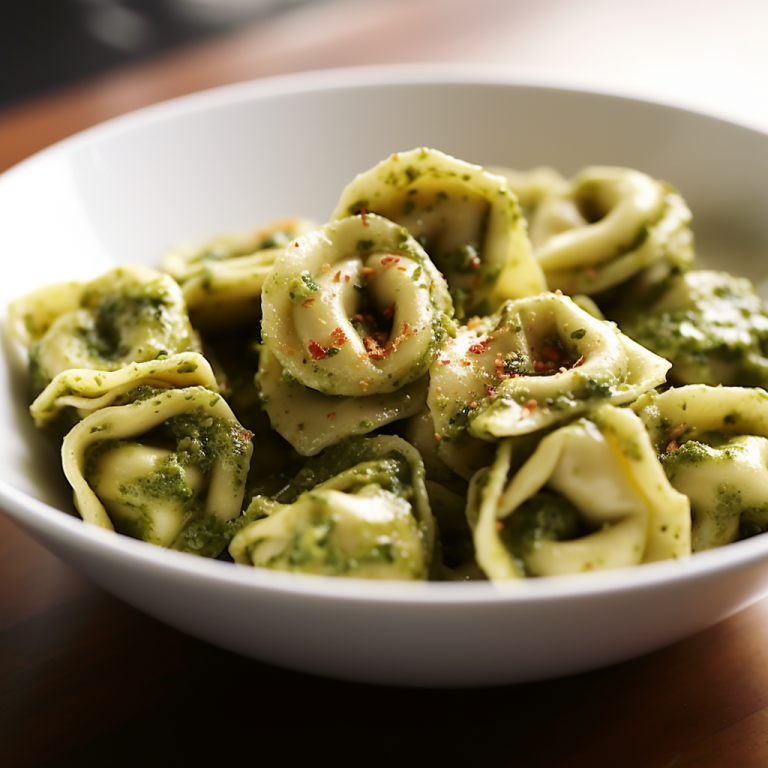 Cheesy Pesto Tortellini Recipe
