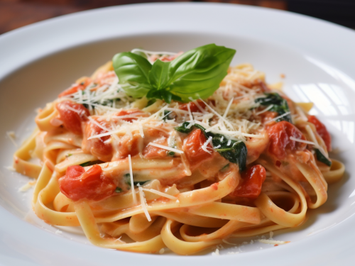 Cheesy Tomato Basil Pasta Recipe
