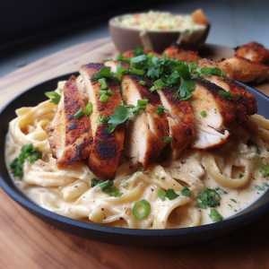Chef Paul Prudhomme's Cajun Chicken Alfredo