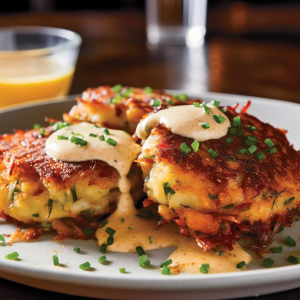 Grace's - Our Jumbo Lump Crab Cake is served with Sriracha mayonnaise and a  cold soba noodle salad with salted cashews. Delicious, right?