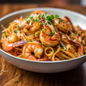 Chef Paul Prudhomme's Cajun Shrimp Pasta Recipe