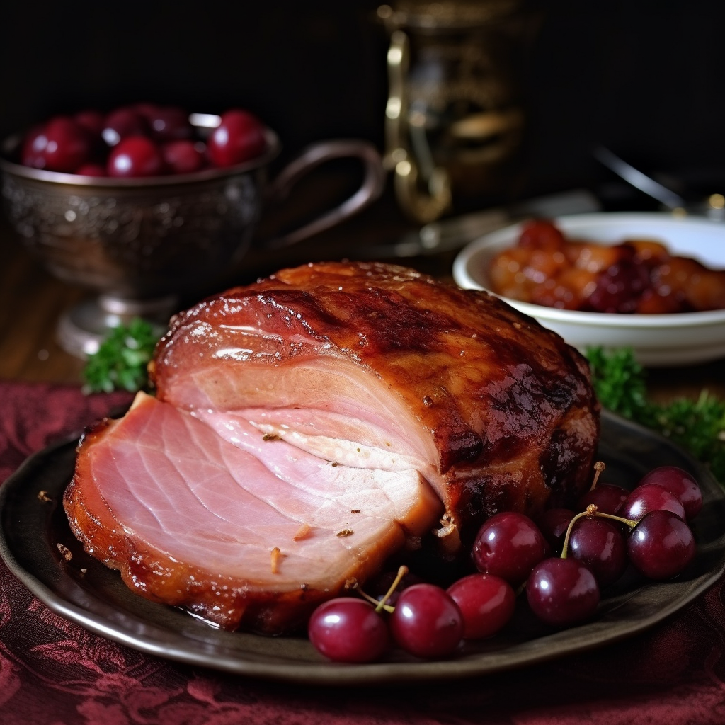 Cherry and Port Glazed Ham Recipe