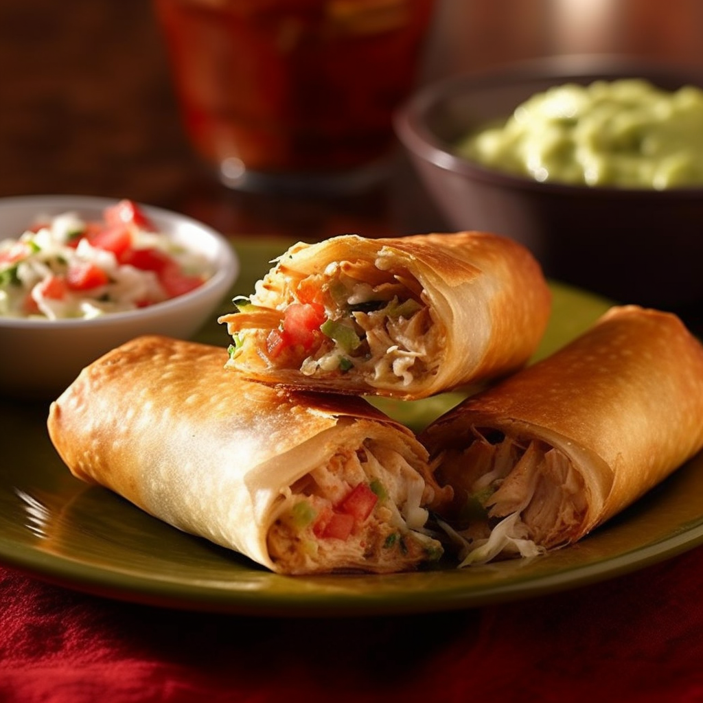 Baked Chicken Chimichangas, Recipe