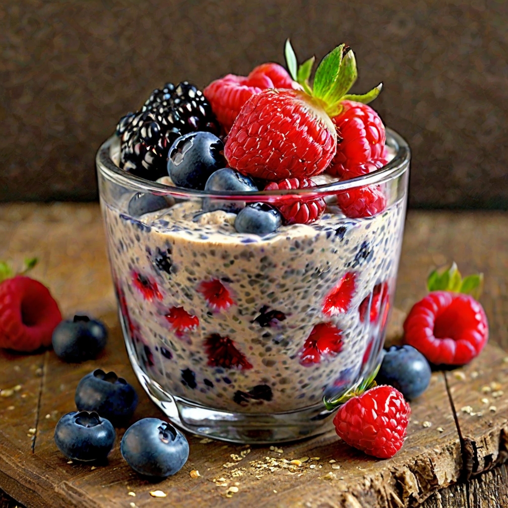 Chia Seed Pudding with Berries Recipe
