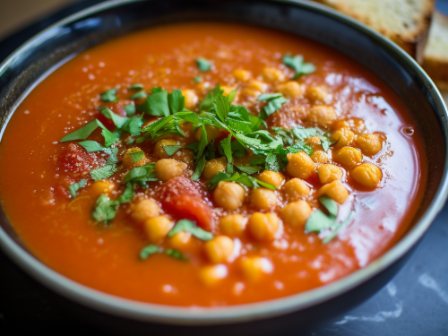 Chickpea and Tomato Soup Recipe
