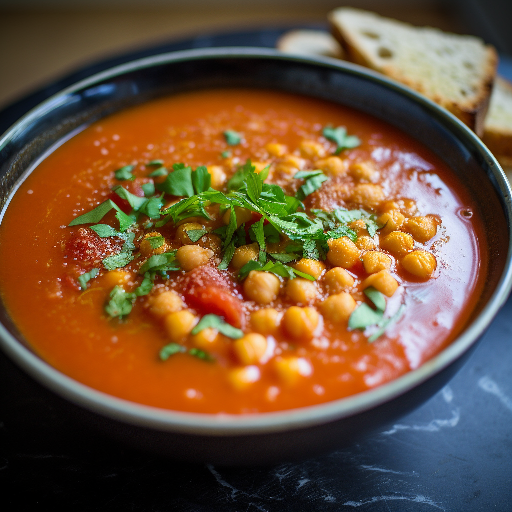 Chickpea and Tomato Soup Recipe