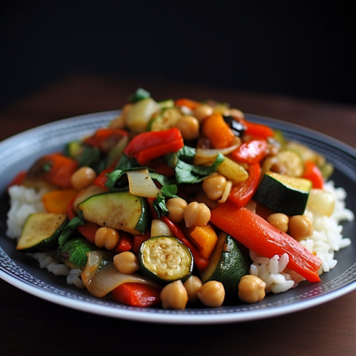 Chickpea And Vegetable Stir Fry Recipe 8075