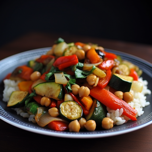 Chickpea And Vegetable Stir Fry Recipe 9646