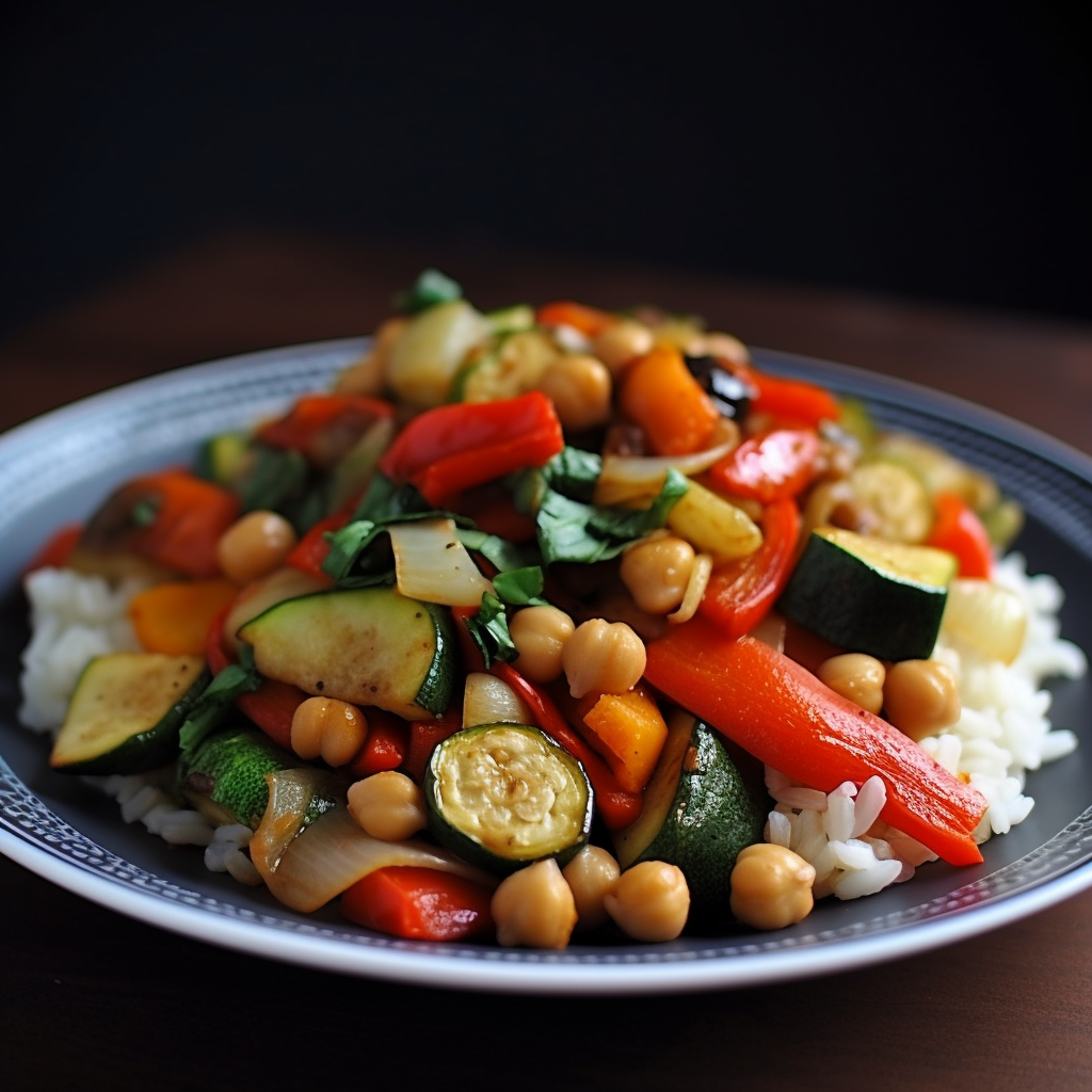 Chickpea and Vegetable Stir-fry