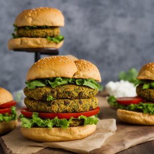 Chickpea Flour Veggie Burger Recipe