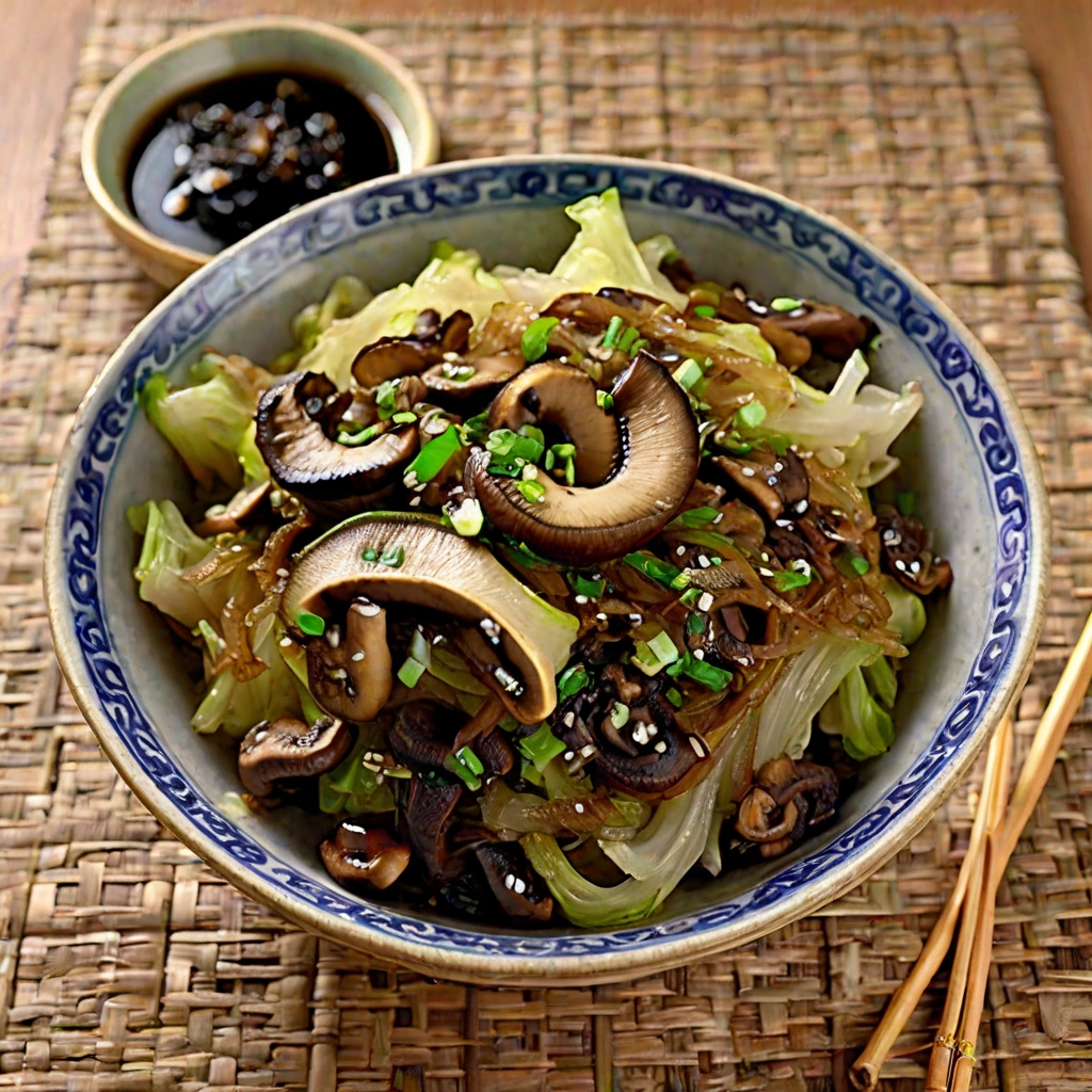 Chinese Cabbage and Mushroom Stir-Fry Recipe