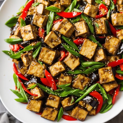 Chinese Tofu and Eggplant StirFry Recipe Recipe