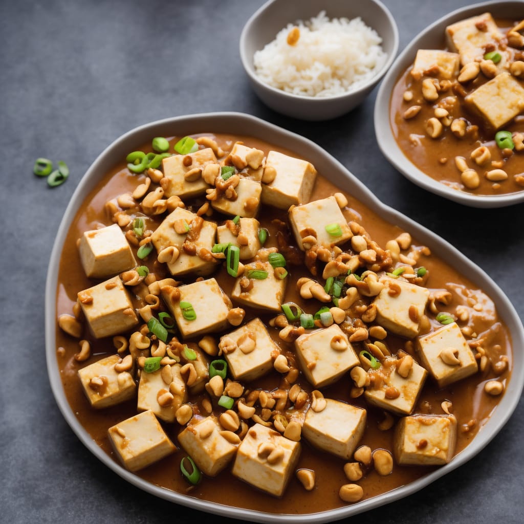 Chinese Tofu and Peanut Sauce Recipe