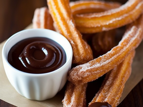 Churros with Chocolate Dipping Sauce