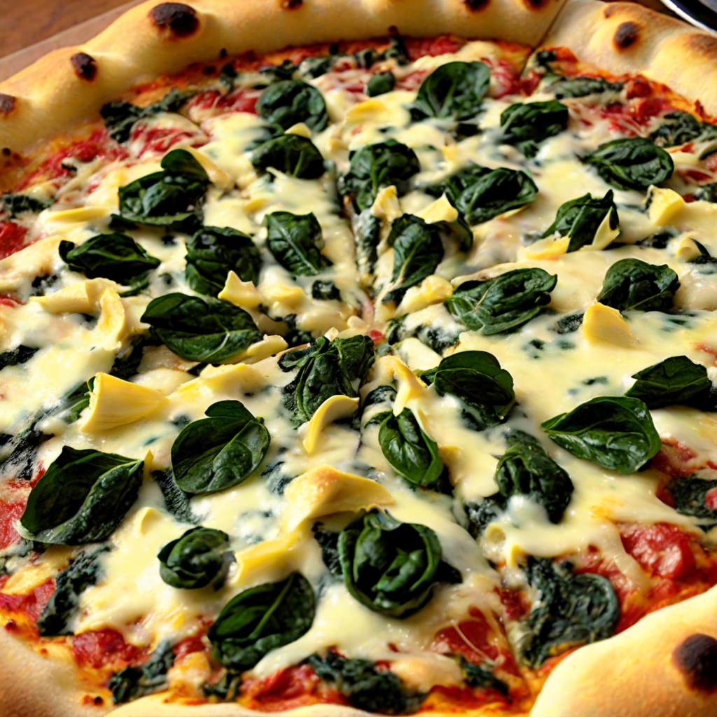Cicis Spinach and Artichoke Pizza