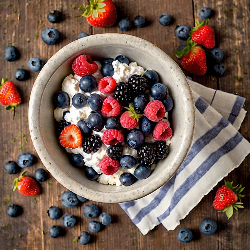 Cottage Cheese and Berries Bowl