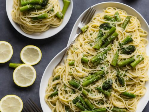 Creamy Lemon Asparagus Pasta Recipe