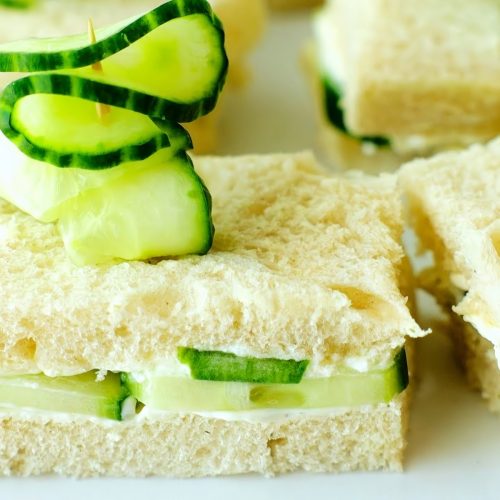 Cucumber and Cream Cheese Tea Sandwiches Recipe