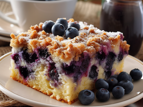 Diabetic Blueberry Coffee Cake Recipe