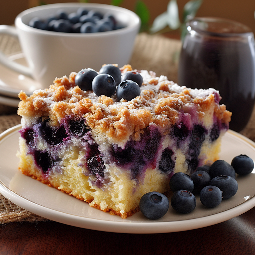Diabetic Blueberry Coffee Cake Recipe