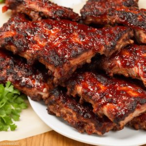 Baby back ribs with Carolina baste recipe