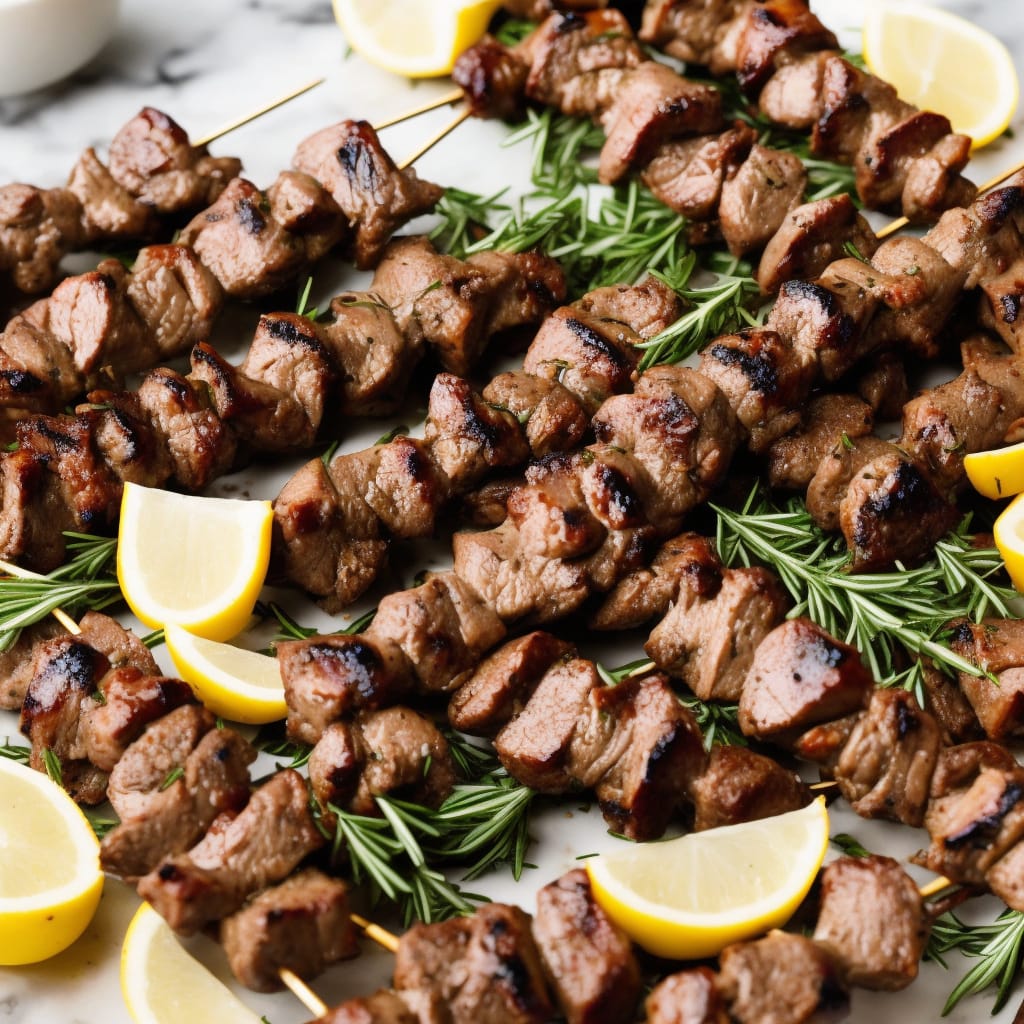 Easter Lamb and Rosemary Skewers