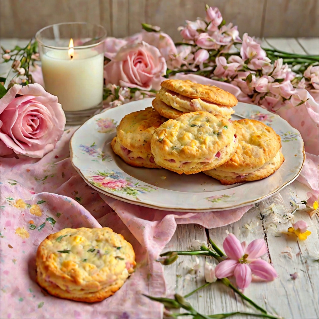 Easter Leftover Ham and Cheese Biscuits