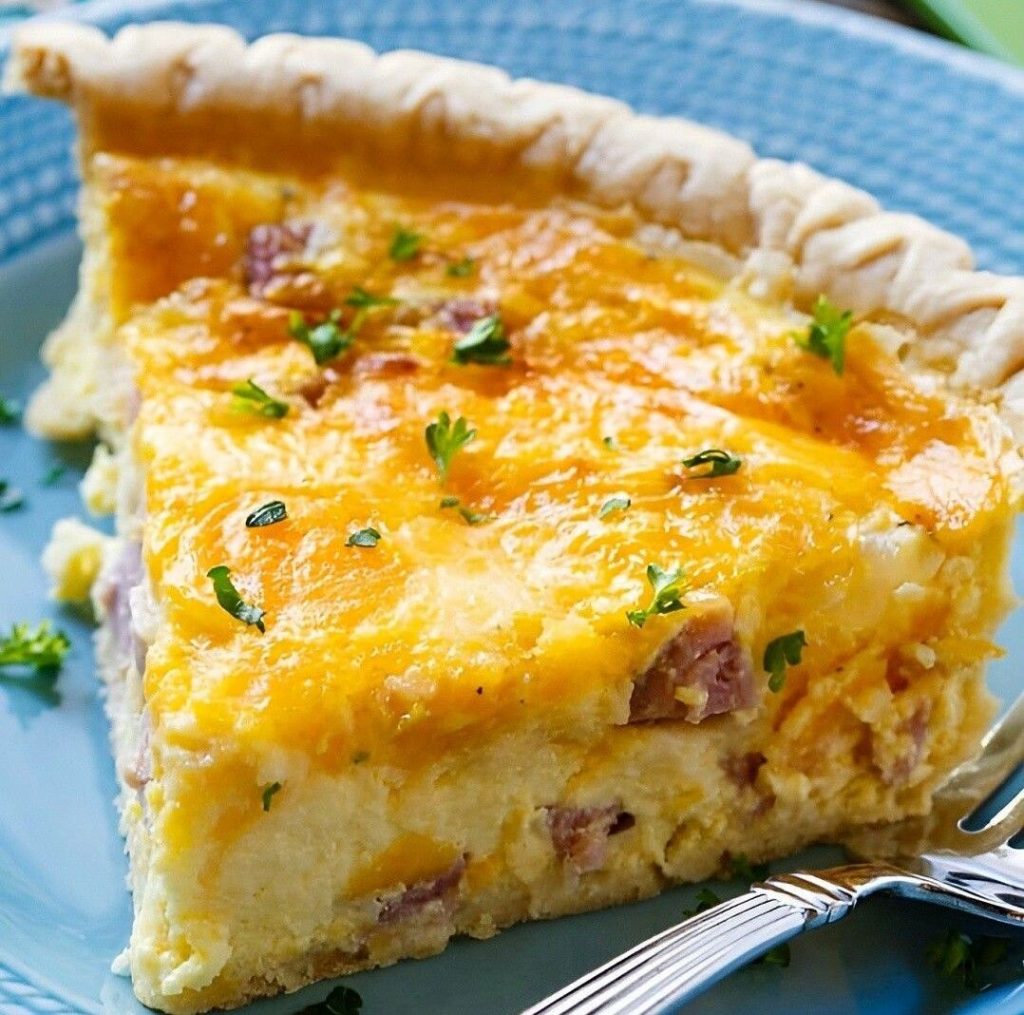 Easter Leftover Ham and Cheese Quiche Recipe