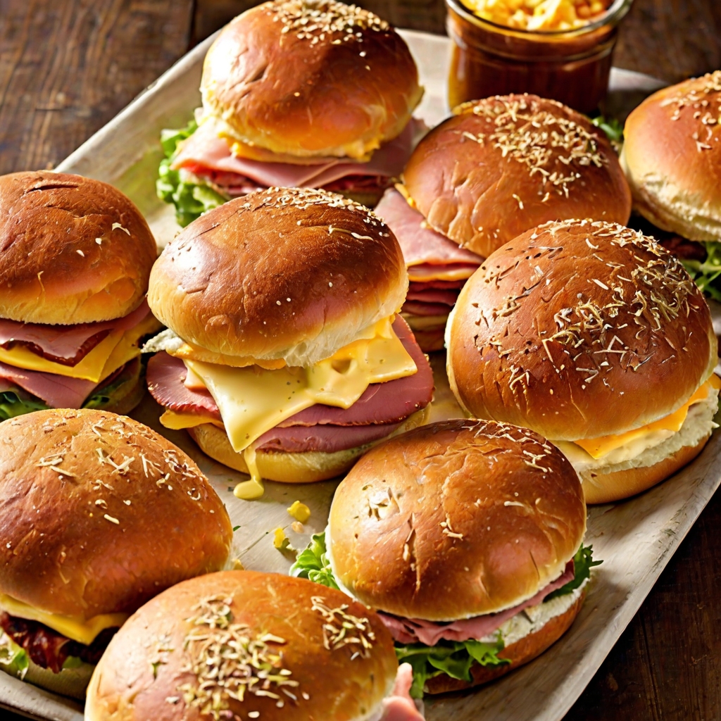 Easter Leftover Ham and Cheese Sliders Recipe