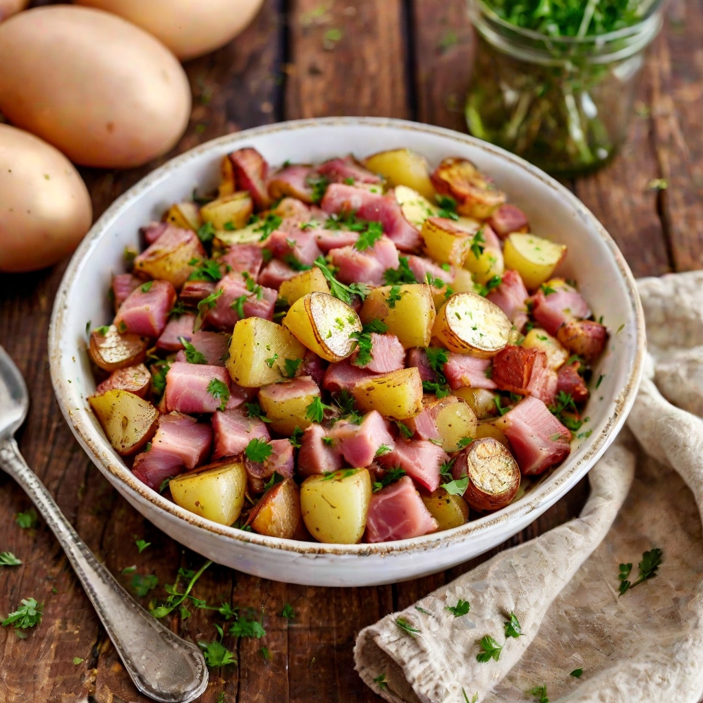 Easter Leftover Ham and Potato Hash