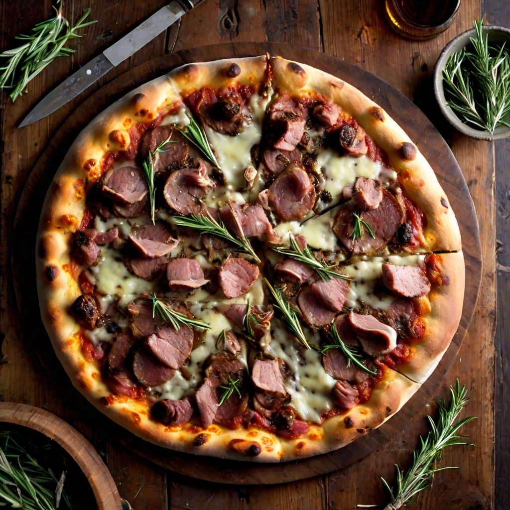 Easter Leftover Lamb and Rosemary Pizza Recipe