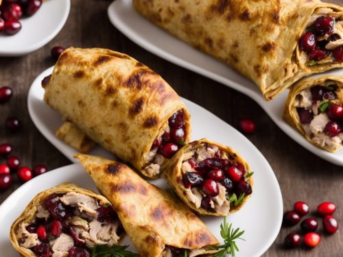 Easter Leftover Turkey and Cranberry Wrap Recipe