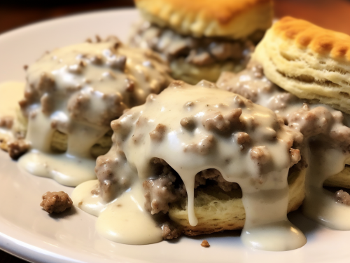 Easy Sausage Gravy and Biscuits