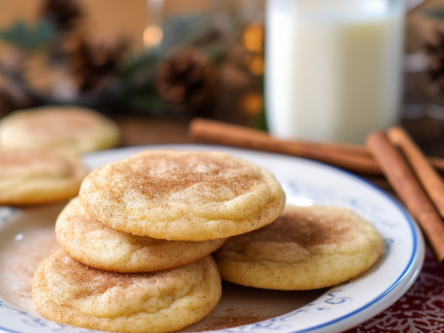 Eggnog Snickerdoodle Cookies Recipe