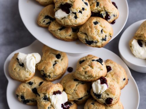 English Scones with Clotted Cream and Jam