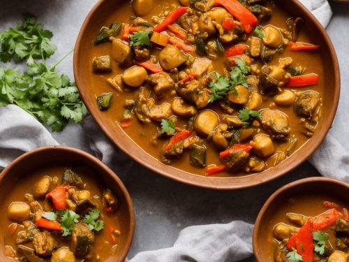 Enoki Mushroom and Vegetable Curry Recipe