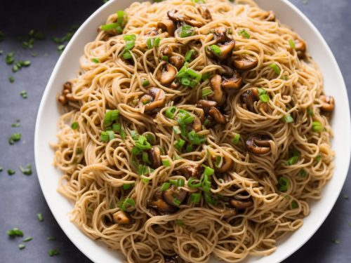 Enoki Mushroom Noodles Recipe