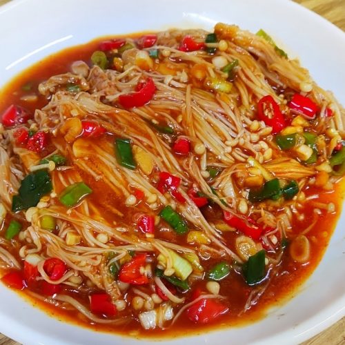 Enoki Mushroom Noodles Recipe Recipe