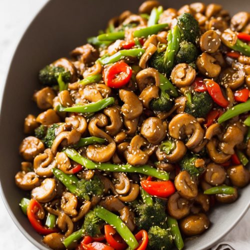 Enoki Mushroom StirFry Recipe