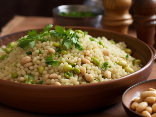 Fava Bean and Couscous Pilaf Recipe