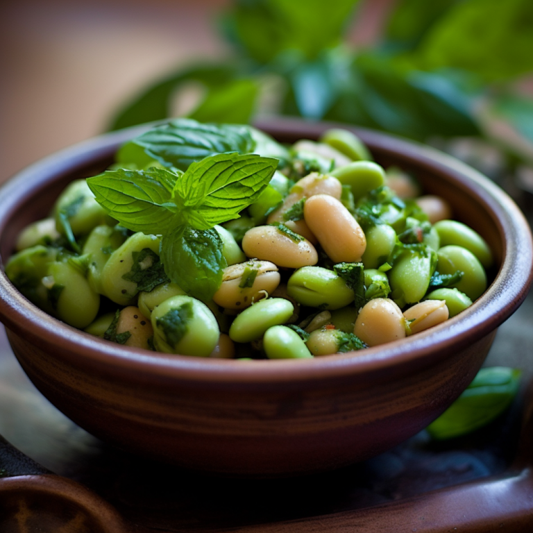 Fava Bean and Mint Salad Recipe