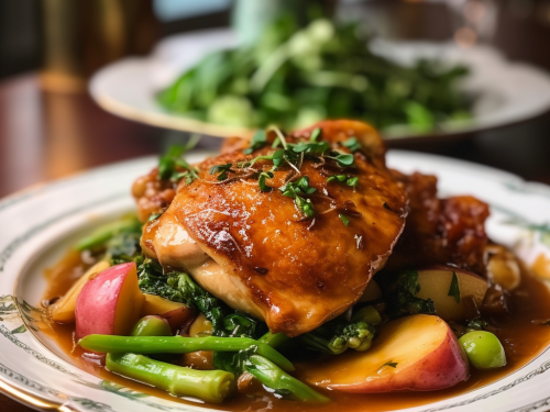 Fiddleheads Restaurant's Apple Cider-Glazed Chicken Recipe