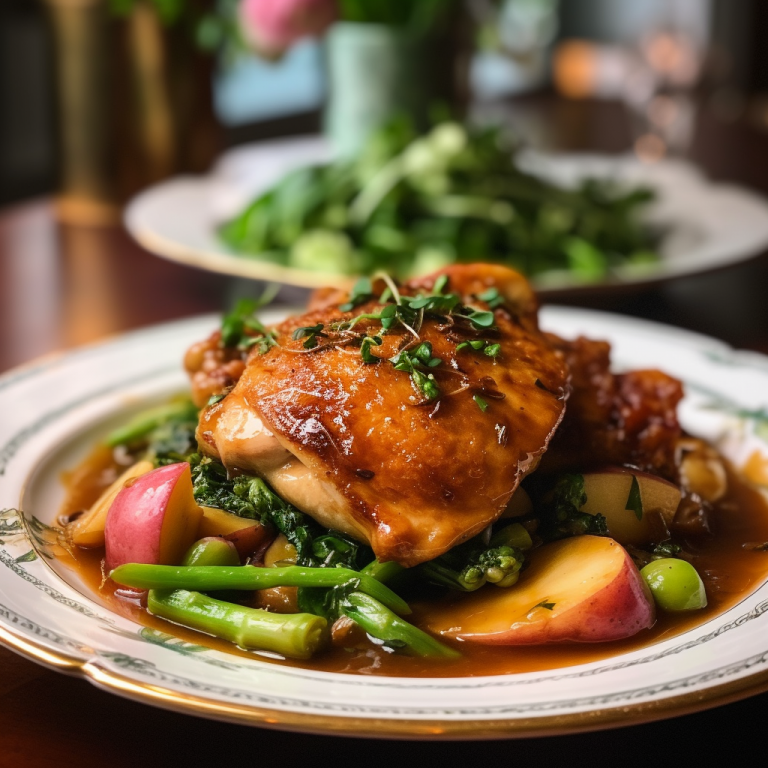 Fiddleheads Restaurant's Apple CiderGlazed Chicken Recipe Recipe