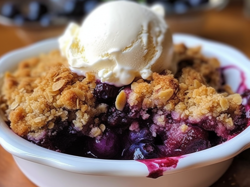 Fiddleheads Restaurant's Blueberry Crumble Recipe
