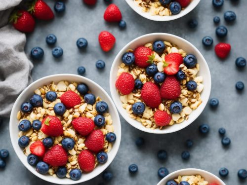 Flax Seed and Berry Breakfast Bowl